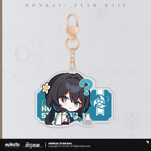 Load image into Gallery viewer, Honkai: Star Rail Pom Pom Exhibition Hall Themed Acrylic Keychain
