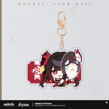 Load image into Gallery viewer, Honkai: Star Rail Pom Pom Exhibition Hall Themed Acrylic Keychain
