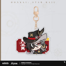 Load image into Gallery viewer, Honkai: Star Rail Pom Pom Exhibition Hall Themed Acrylic Keychain
