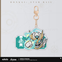 Load image into Gallery viewer, Honkai: Star Rail Pom Pom Exhibition Hall Themed Acrylic Keychain
