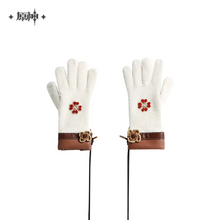Load image into Gallery viewer, Genshin Impact Klee Themed Plush Scarf and Gloves Preorder
