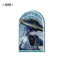 Load image into Gallery viewer, Genshin Impact Moonlit Ballad Of The Night Themed Thick Acrylic Ornament Preorder
