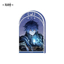 Load image into Gallery viewer, Genshin Impact Moonlit Ballad Of The Night Themed Thick Acrylic Ornament Preorder
