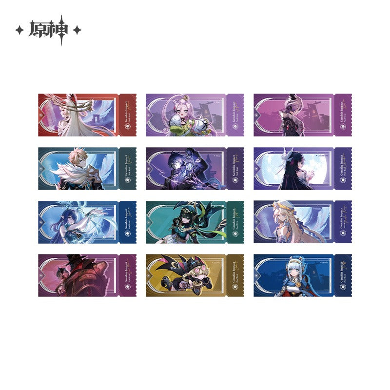 Genshin Impact Song of the Welkin Moon Themed Laser Ticket Blind Box Preorder