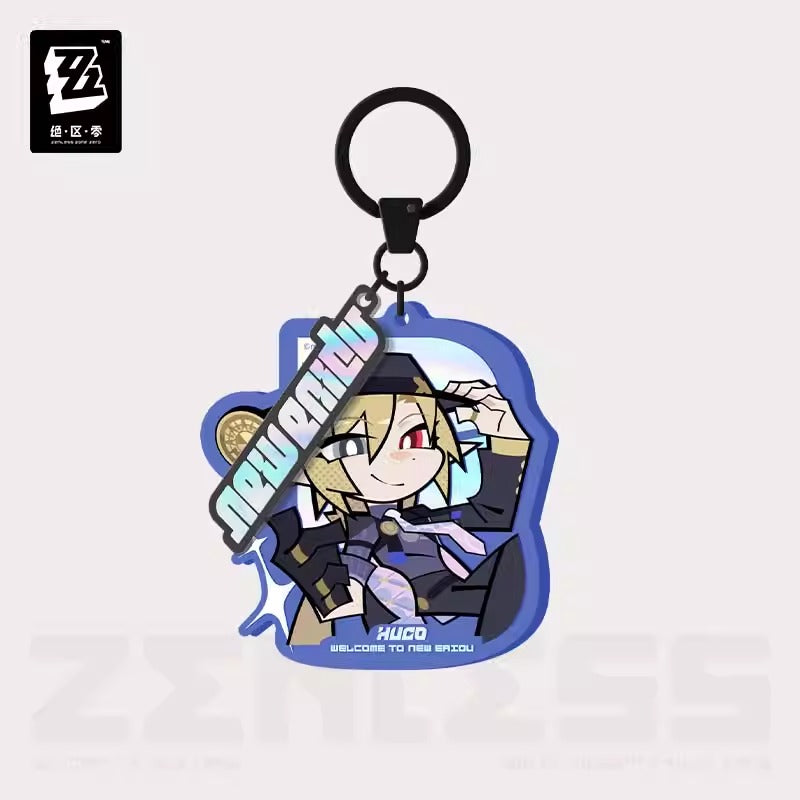 Zenless Zone Zero New Eridu Themed Mockingbird Acrylic Chibi Character Keychains Preorder