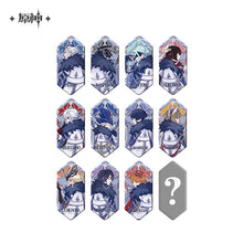 Load image into Gallery viewer, Genshin Impact The Eleven Fatui Harbingers Themed Embossed Silver Badge Preorder
