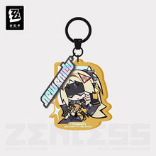 Load image into Gallery viewer, Zenless Zone Zero New Eridu Themed Obol Squad Acrylic Chibi Character Keychain Preorder

