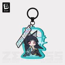 Load image into Gallery viewer, Zenless Zone Zero New Eridu Themed Hollow Special Operations Section 6 Acrylic Chibi Character Keychains Preorder
