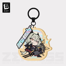 Load image into Gallery viewer, Zenless Zone Zero New Eridu Themed Sons of Calydon Acrylic Chibi Character Keychains Preorder
