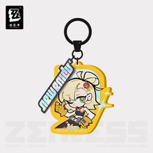 Load image into Gallery viewer, Zenless Zone Zero New Eridu Themed Sons of Calydon Acrylic Chibi Character Keychains Preorder
