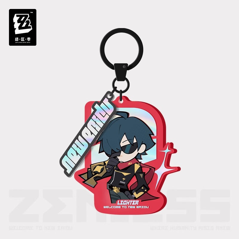 Zenless Zone Zero New Eridu Themed Sons of Calydon Acrylic Chibi Character Keychains Preorder