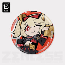 Load image into Gallery viewer, Zenless Zone Zero New Eridu Themed Sons of Calydon Chibi Character Badge Preorder
