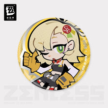 Load image into Gallery viewer, Zenless Zone Zero New Eridu Themed Sons of Calydon Chibi Character Badge Preorder
