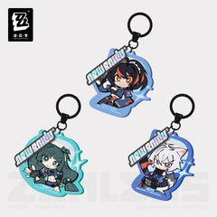 Zenless Zone Zero New Eridu Themed Criminal Investigation Special Response Team Chibi Acrylic Character Pendant Preorder