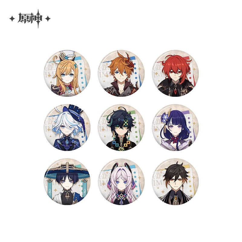 Genshin Impact Reflections of Light Themed Badge Preorder