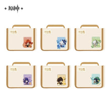 Load image into Gallery viewer, Genshin Impact Teyvat Expo Themed Luggage Tag and Toiletry Bag Preorder
