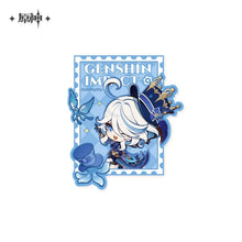 Load image into Gallery viewer, Genshin Impact Teyvat Expo Themed Luggage Tag and Toiletry Bag Preorder
