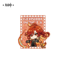 Load image into Gallery viewer, Genshin Impact Teyvat Expo Themed Luggage Tag and Toiletry Bag Preorder
