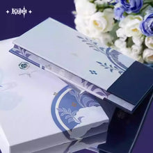 Load image into Gallery viewer, Genshin Impact Kamisato Ayato Themed Notebook and Metal Bookmark Gift Set Preorder
