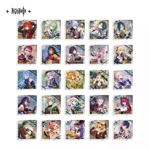 Genshin Impact Destined Day Themed Character Thick Acrylic Coaster 2025 Preorder