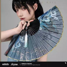Load image into Gallery viewer, Honkai: Star Rail Feixiao Themed Folding Fan Preorder
