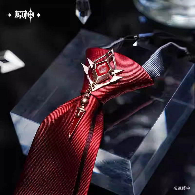 Genshin Impact The Eleven Fatui Harbingers Themed Pre-tied Necktie Preorder
