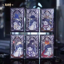 Load image into Gallery viewer, Genshin Impact The Eleven Fatui Harbingers Themed Reflective Card Preorder
