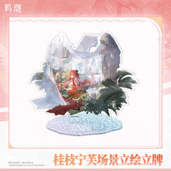 Wuthering Waves Resonator Themed Changli Laurel Nymph Panoramic Scene Illustration Acrylic Stand Preorder