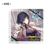Load image into Gallery viewer, Genshin Impact Destined Day Themed Character Thick Acrylic Coaster 2025 Preorder
