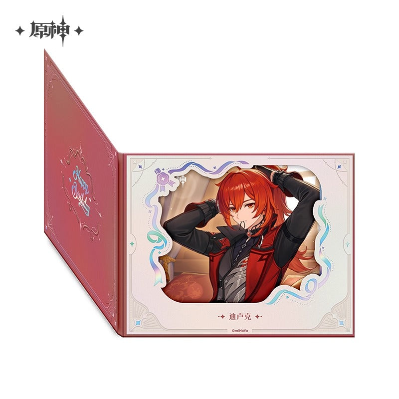 Genshin Impact Destined Day Themed Character Flip-Paper Window Signboard 2025 Preorder