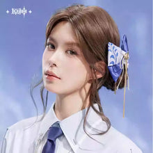 Load image into Gallery viewer, Genshin Impact Kamisato Ayato Themed Bow Hair Accessory Preorder
