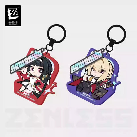 Zenless Zone Zero New Eridu Themed Stars of Lyra Acrylic Chibi Character Keychain Preorder