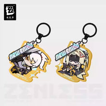 Load image into Gallery viewer, Zenless Zone Zero New Eridu Themed Obol Squad Acrylic Chibi Character Keychain Preorder
