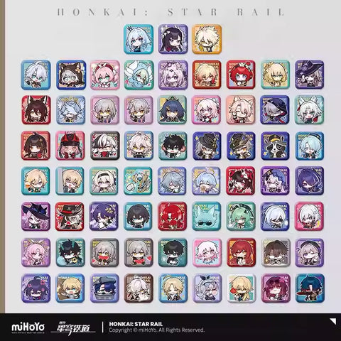 Honkai: Star Rail Pom Pom Exhibition Hall Themed Square Badge