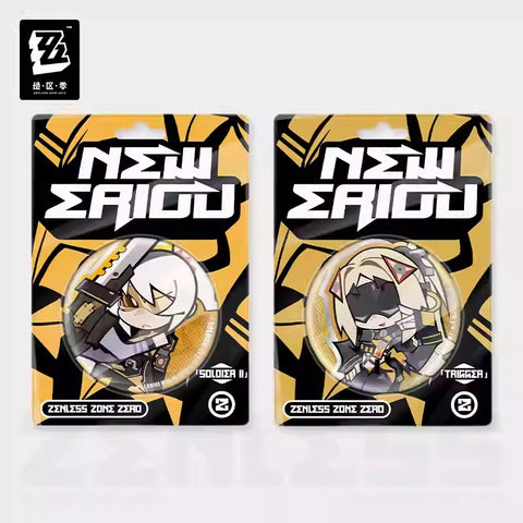 Zenless Zone Zero New Eridu Themed Obol Squad Chibi Character Badge Preorder