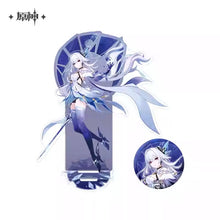 Load image into Gallery viewer, Genshin Impact Void Star Themed Skirk Character Badge and Stand Preorder
