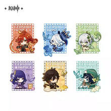 Load image into Gallery viewer, Genshin Impact Teyvat Expo Themed Luggage Tag and Toiletry Bag Preorder

