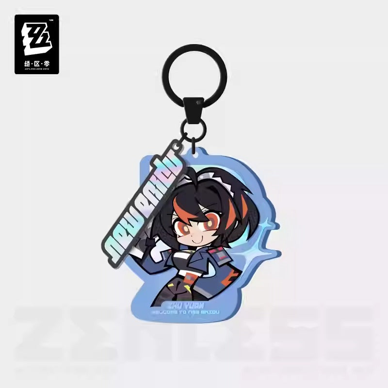 Zenless Zone Zero New Eridu Themed Criminal Investigation Special Response Team Chibi Acrylic Character Pendant