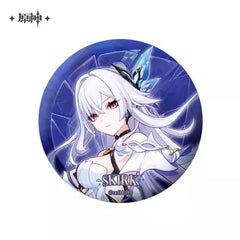 Genshin Impact Void Star Themed Skirk Character Badge and Stand Preorder
