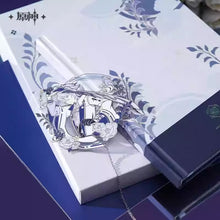 Load image into Gallery viewer, Genshin Impact Kamisato Ayato Themed Notebook and Metal Bookmark Gift Set Preorder

