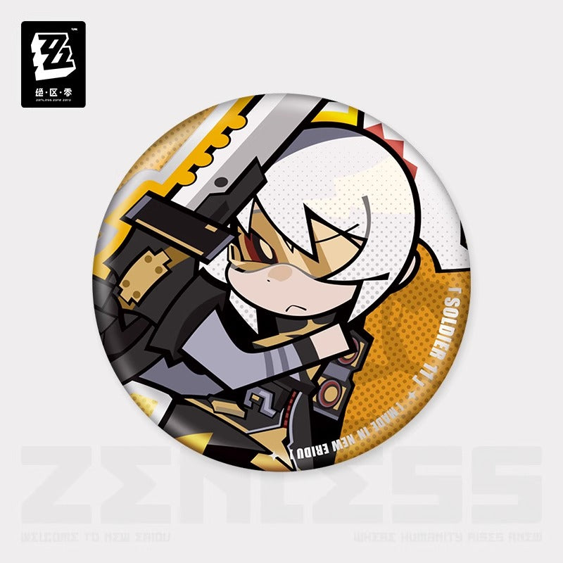 Zenless Zone Zero New Eridu Themed Obol Squad Chibi Character Badge Preorder