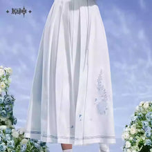 Load image into Gallery viewer, Genshin Impact Kamisato Ayato Themed Long Pleated Skirt Preorder
