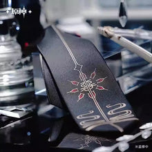 Load image into Gallery viewer, Genshin Impact The Eleven Fatui Harbingers Themed Pre-tied Necktie Preorder
