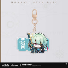 Load image into Gallery viewer, Honkai: Star Rail Pom Pom Exhibition Hall Themed Acrylic Keychain
