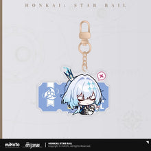 Load image into Gallery viewer, Honkai: Star Rail Pom Pom Exhibition Hall Themed Acrylic Keychain

