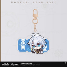 Load image into Gallery viewer, Honkai: Star Rail Pom Pom Exhibition Hall Themed Acrylic Keychain
