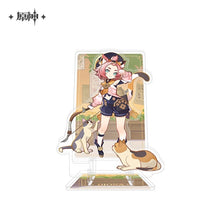 Load image into Gallery viewer, Genshin Impact Genius Invokation TCG Themed Acrylic Phone Holder Preorder
