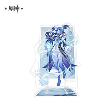 Load image into Gallery viewer, Genshin Impact Genius Invokation TCG Themed Acrylic Phone Holder Preorder
