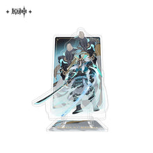 Load image into Gallery viewer, Genshin Impact Genius Invokation TCG Themed Acrylic Phone Holder Preorder
