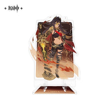 Load image into Gallery viewer, Genshin Impact Genius Invokation TCG Themed Acrylic Phone Holder Preorder
